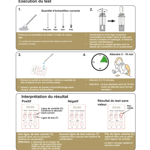 Alinea Heimtest Durchfallerkrankungen Hund 1Test
