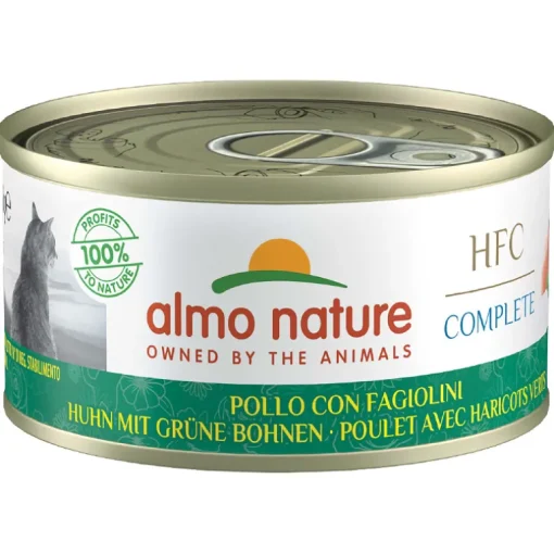 Almo Nature HFC Complete Katzenfutter Huhn mit grünen Bohnen 70g