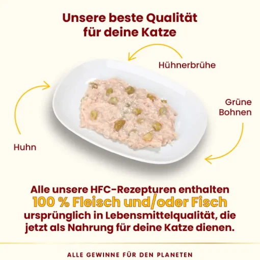 Almo Nature HFC Complete Katzenfutter Huhn mit grünen Bohnen 70g