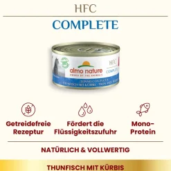 Almo Nature HFC Complete Katzenfutter Thunfisch mit Kürbis 70g