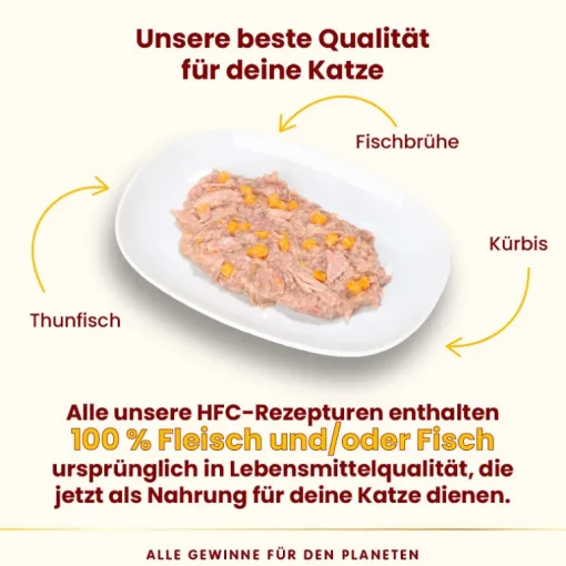 Almo Nature HFC Complete Katzenfutter Thunfisch mit Kürbis 70g