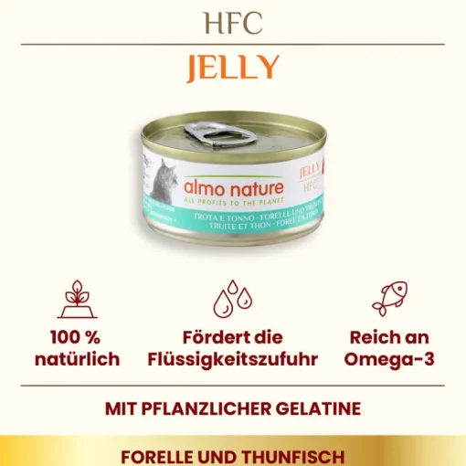 Almo Nature HFC Jelly Forelle & Thunfisch Dose 70g
