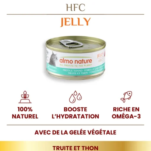 Almo Nature HFC Jelly Forelle & Thunfisch Dose 70g