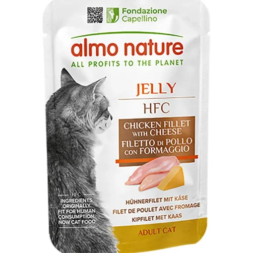 Almo Nature HFC Jelly Hühnerfilet & Käse 55g