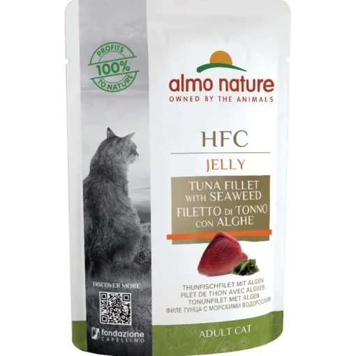 Almo Nature HFC Jelly Thunfischfilet & Algen 24x55g