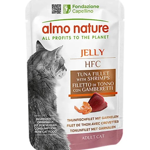 Almo Nature HFC Jelly Thunfisch & Garnelen Adult Beutel 55g