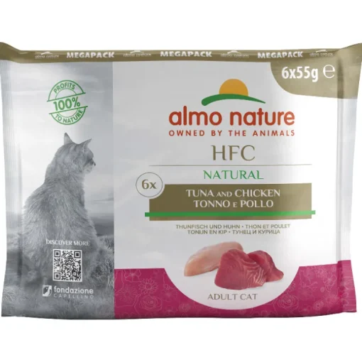 Almo Nature HFC Natural Adult Thunfisch & Huhn 6x55g