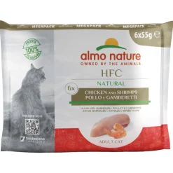 Almo Nature HFC Natural Adult Huhn & Garnelen 8x6x55g