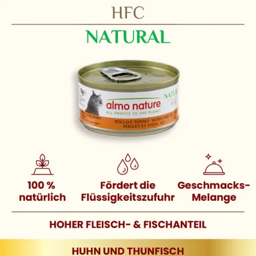 Almo Nature HFC Natural Huhn & Thunfisch 70g