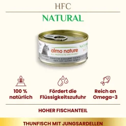 Almo Nature HFC Natural Thuhnfisch & Jungsardellen 70g