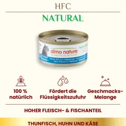 Almo Nature HFC Natural Thunfisch, Huhn & Käse 70g