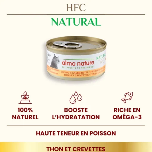 Almo Nature HFC Natural Thunfisch & Garnelen 70g