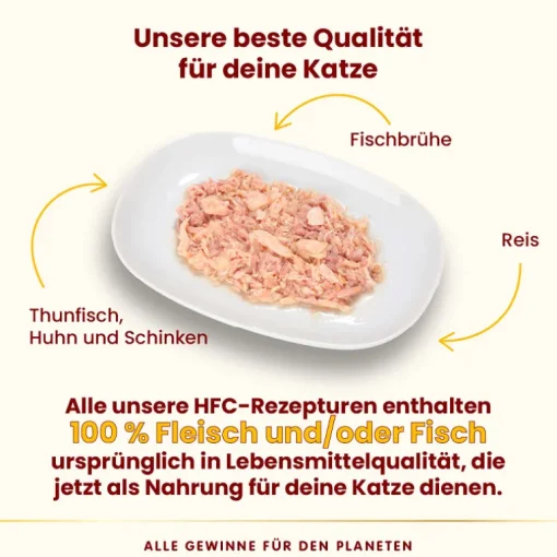 Almo Nature HFC Natural Thunfisch, Huhn & Schinken 70g