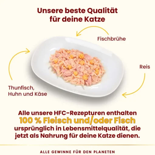 Almo Nature HFC Natural Thunfisch, Huhn & Käse 70g