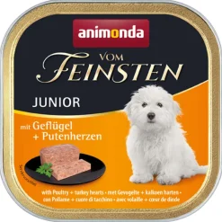 animonda Vom Feinsten JUNIOR mit Geflügel & Putenherz 22x150g