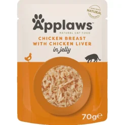 Applaws Pouch Chicken & Liver in Jelly 70g