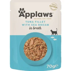 Applaws Pouch Tuna Filet & Seabream 12x70g