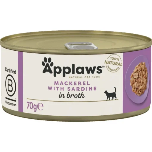 Applaws Tin Mackerel & Sardine 24x70g