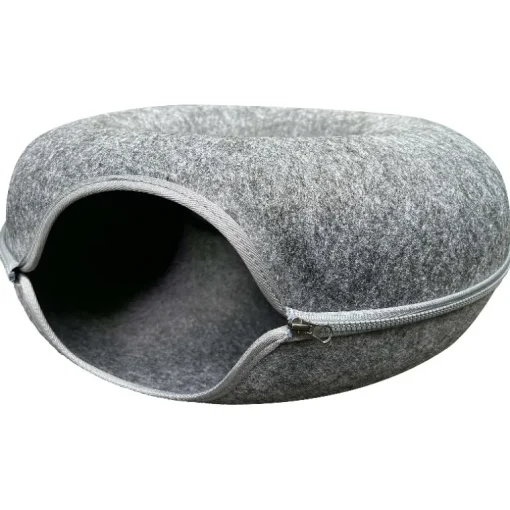 Aumüller Donut Katzentunnel/-höhle Ø60cm grau
