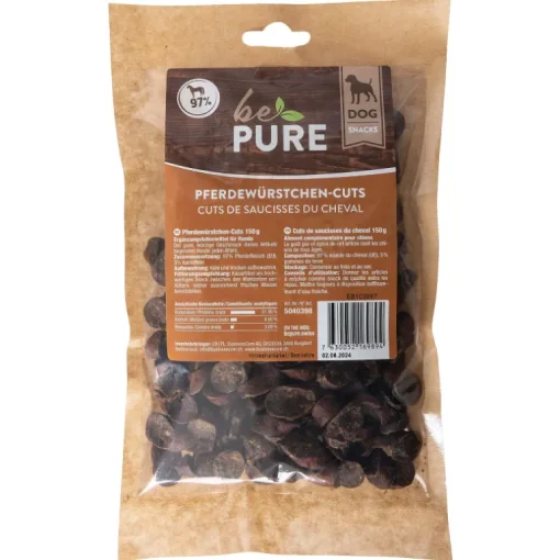 bePure Hundesnack Pferdewürstli-Cuts 150g