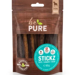 bePure Hundesnack Stickz Ente 80g
