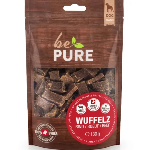 bePure Hundesnack Wuffelz Rind 130g