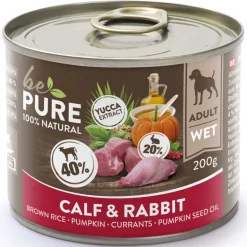 bePure Nassfutter Adult Kalb & Kaninchen