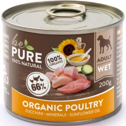 bePure Nassfutter Bio Adult Geflügel & Zucchini