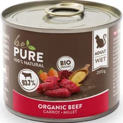 bePure Nassfutter Bio Rind mit Karotte & Hirse