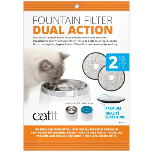 Catit Dual Action Ersatzfilter zu Fresh & Clear Trinkbrunnen 2 Stk.