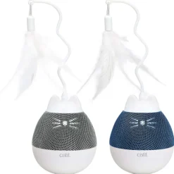 Catit Katzenspielzeug Pixi Spinner weiss-grau