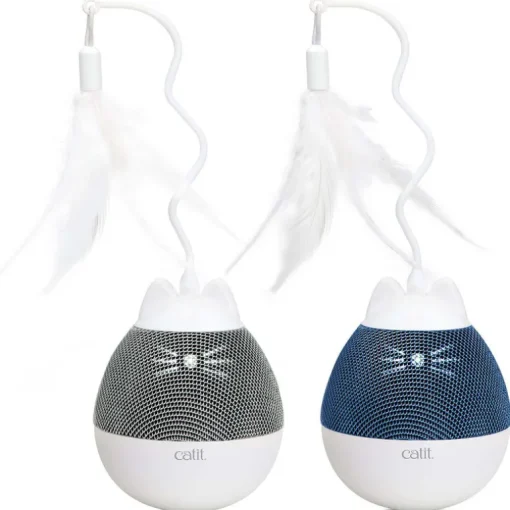 Catit Katzenspielzeug Pixi Spinner weiss-grau
