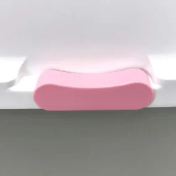 Catit Katzentoilette gross mit Abdeckung pink/weiss/grau