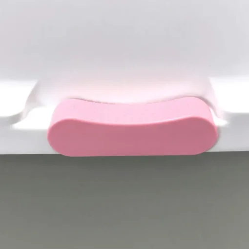 Catit Katzentoilette gross mit Abdeckung pink/weiss/grau