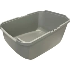 Catit Katzentoilette gross mit Abdeckung pink/weiss/grau