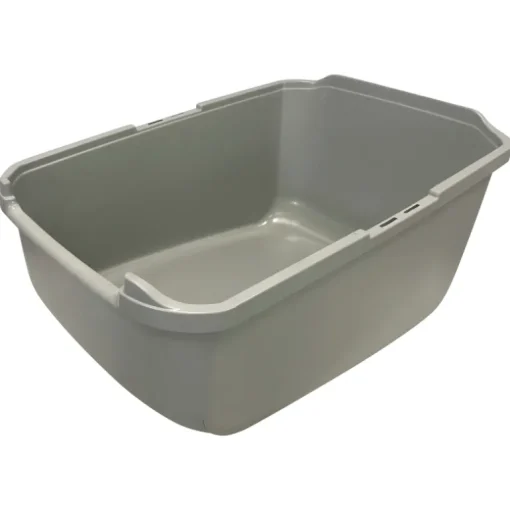 Catit Katzentoilette gross mit Abdeckung pink/weiss/grau
