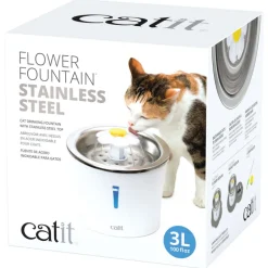 Catit Trinkbrunnen Flower Edelstahl 3L