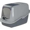 Chatnelle Katzentoilette EcoHus mit Haube & Siebeinsatz grau