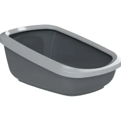 Chatnelle Katzentoilette EcoGranda offen mit Siebeinsatz grau