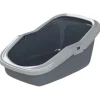 Chatnelle Katzentoilette Eco Minor offen mit Siebeinsatz grau