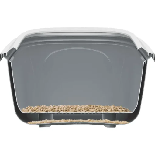 Chatnelle Katzentoilette Eco Minor offen mit Siebeinsatz grau