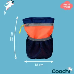Coachi Futterbeutel Hund Pro schwarz-orange