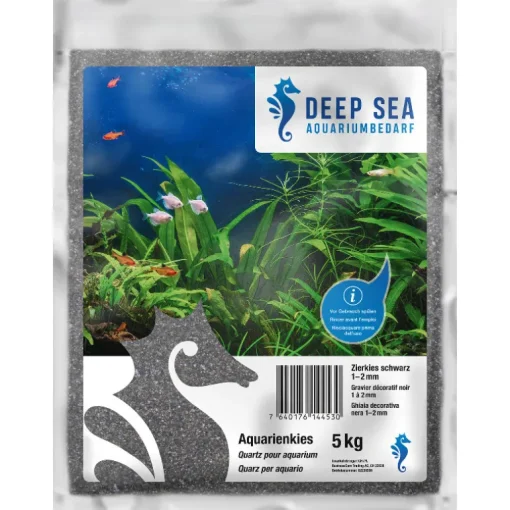 Deep Sea Aquarium Zierkies schwarz