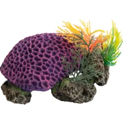 Deep Sea Aquariumdekoration Korallenriff violett 17.5x14.5x8.5cm