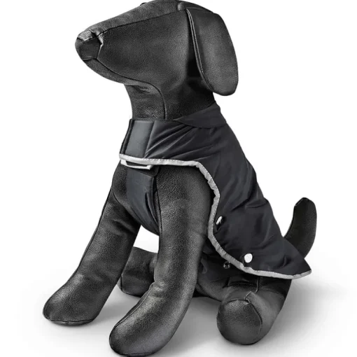 Dog Gone Smart Hundemantel Full Reflecto schwarz