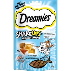 Dreamies ShakeUps Multivitamin Katzensnack Seafood 55g
