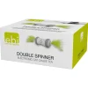 EBI Doubel spinner 13x6x6cm weiss-grün