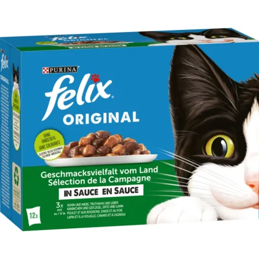 Felix Katzenfutter Original Geschmacksvielfalt vom Land in Sauce
