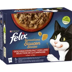 Felix Katzenfutter Sensations in Sauce Geschmacksvielfalt vom Land