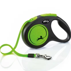 Flexi Rollleine New Neon M Gurt Neongrün 5m